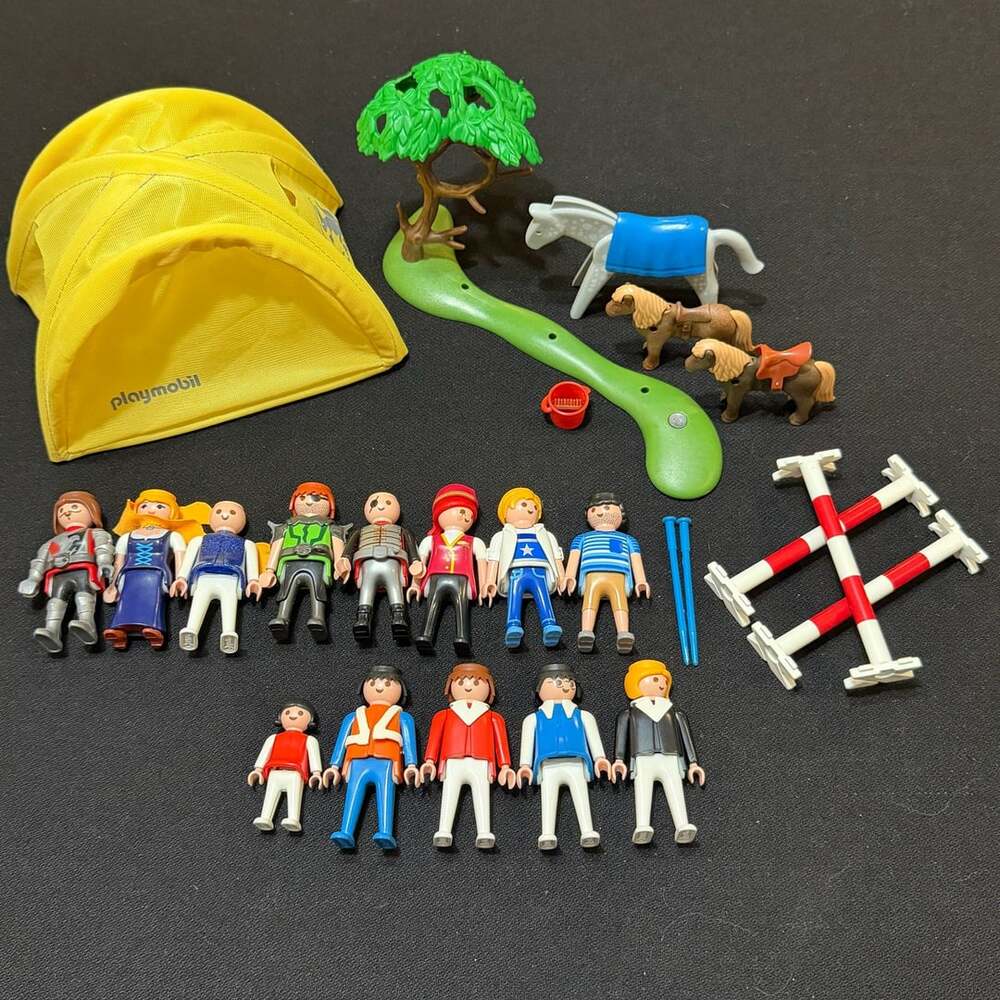 Playmobil Mixed Lot Figures, Horses, Tent, Golfing Green, Rapunzel, Accessories